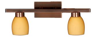 Dakota listwa 2x40W G9 miedź, miedziany