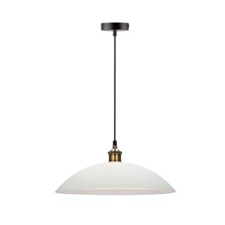 Dexter 3 lampa wisząca miedziany 1x60W E27 klosz biały