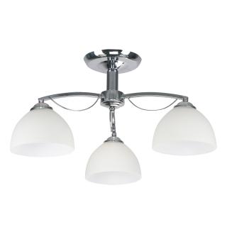 Filona lampa sufitowa chromowy 3x40 E27 klosz biały, chromowy + biały