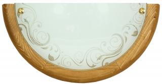 Herba plafon 0,5 drewno standard 1x60 w E27 dąb, dębowy