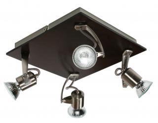 Lh dukat 4x50W GU10 drewno, biały