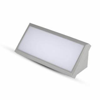 Oprawa ścienna ukośna LED 12W 600lm 3000K IP65 szara VT-8054