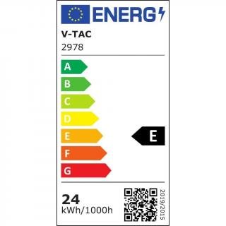 Oprawa ścienna V-TAC 24W LED góra dół IP65 czarna VT-8125 4000K 2720lm