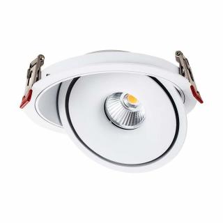 Oprawa V-TAC LED Uchylny Downlight 20W LED COB CRI90+ CCT Biała VT-2520 3000K-4000K-6400K 1408lm