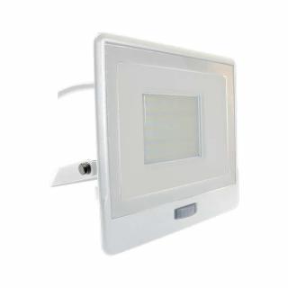 Projektor LED V-TAC 50W SAMSUNG CHIP Czujnik Ruchu Biały Przewód 1M VT-158S-1 6400K 4000lm 5 Lat Gwarancji