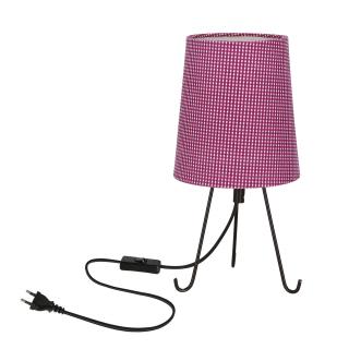 Smally lampa stołowa czarny 1x40 E14 abażur parilla fioletowy, czarny + fioletowy