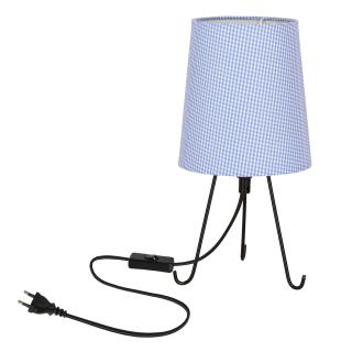 Smally lampa stołowa czarny 1x40 E14 abażur parilla niebieski, czarny + niebieski