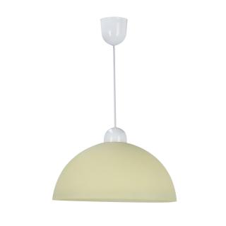 Vanilia lampa wisząca 22 1x60W E27 klosz kremowy, biały + kremowy