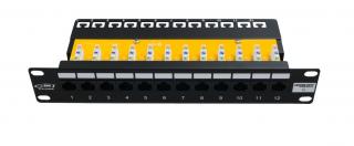 Panel krosowy 10  BKT, 12xRJ45, nieekranowany, kat.6