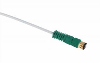 Patchcord BKT NL 1P/1P UTP TEL zielony/szary 0,5m