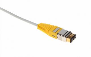 Patchcord BKT NL 2P/2P SF/UTP 100Base-T LSHF szary/szary 0,5m