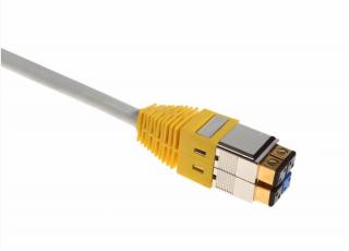 Patchcord BKT NL 4P/4P S/FTP 40GbE LSHF żółty/żółty 3m