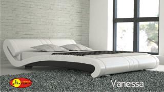 Łóżko tapicerowane Vanessa skóra ekologiczna