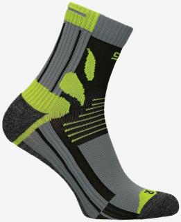 Skarpety do biegania GATTA ACTIVE Socks Run - Grey/Green