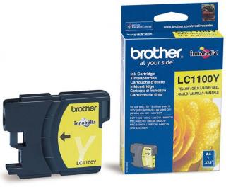 Oryginalny BROTHER LC1100Y tusz YELLOW do drukarki DCP-385, DCP-585, DCP-6690, MFC-6490 oem LC-1100Y