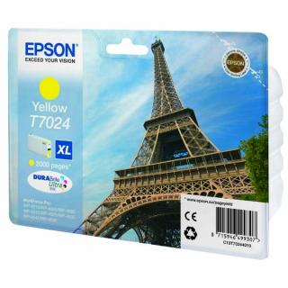 Oryginalny Epson T7024 XL YELLOW tusz do drukarki Epson WorkForce Pro WP4000/4500/4525 series OEM C13T70244010