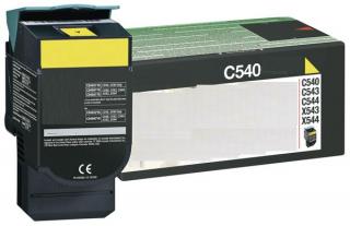 Zamiennik Toner Lexmark C540 YELLOW żółty toner do drukarki C540/C543/C544 oem C540H1YG większy od C540A1YG
