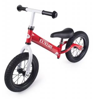 Biegówka dla dziecka, rowerek biegowy do nauki równowagi marki TOP Kids z pompowanymi kołami czerwona