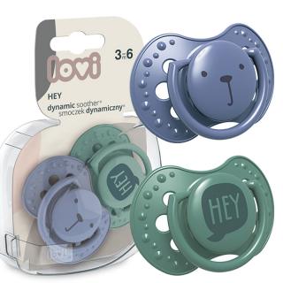 Lovi Smoczek uspokajający dynamiczny 3-6 m "Hey Boy" 2 sztuki