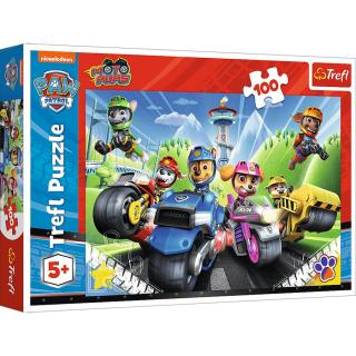 Puzzle 100 el. Psi Patrol na motorach - Trefl, puzzle dla dzieci