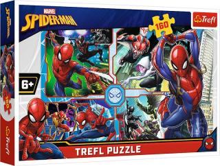 Puzzle 160 el. Spider-Man na ratunek - Trefl, puzzle dla dzieci