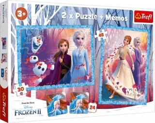 Puzzle Maxi 2w1 Frozen 2, puzzle z Anną i Elsą, puzzle dla dzieci