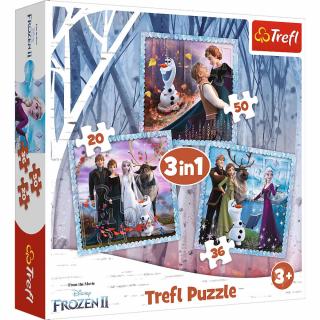 Puzzle Maxi 3w1 Anna i Elsa Kraina Lodu, puzzle dla dzieci
