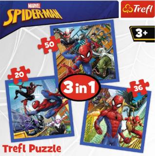 Puzzle Maxi 3w1 Pajęcza siła Spiderman, puzzle dla dzieci