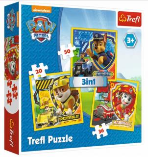 Puzzle Maxi 3w1 Psi Patrol, puzzle dla dzieci