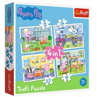 Puzzle Maxi 4w1 Świnka Peppa - Puzzle 4w1, puzzle dla dzieci