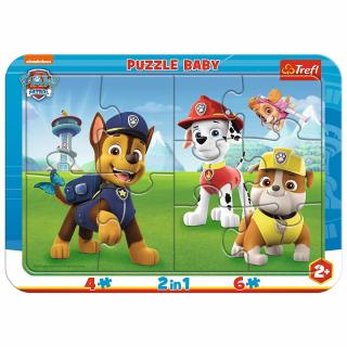 Puzzle Ramkowe 10 el. Psi Patrol - puzzle z motywem bajki Wesoły Psi Patrol