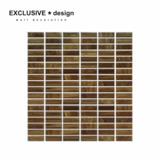Mozaika bambusowa 48x14mm chocolate (tafla: 297x305mm)