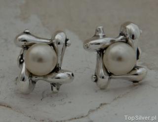 EVORA - srebrne kolczyki z perłami