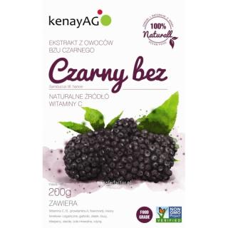 Czarny bez (Sambucus W. hance) - sproszkowany ekstrakt - 200 g