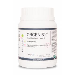 Kompleks witamin z grupy B (60-240 kapsułek) ORGEN B's