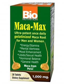 Maca -Max-Żelatynizowana-30kapsułek-Bio Nutrition Maca -Max-Żelatynizowana-30kapsułek-Bio Nutrition