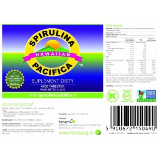 Spirulina Pacifica hawajska 180-540 g w proszku Spirulina Pacifica hawajska suplement diety