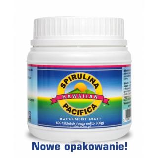 Spirulina Pacifica hawajska 500 mg (600 tabletek) - suplement diety