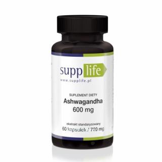 Supplife - Ashwagandha 600 mg - 60 kaps Supplife - Ashwagandha 600 mg - 60 kaps