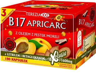 Witamina B17 APRICARC z olejem morelowym 180 tabl