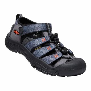 Buty sandały sportowe dziecięce Keen Newport H2 Stell Grey Black 2023