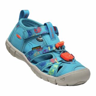 Buty sandały sportowe dziecięce Keen Seacamp II CNX Smokey Bear Fjord Blue 2023