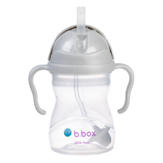 B.BOX BBOX BIDON KUBEK ZE SŁOMKĄ 240 ML SZARY GREY