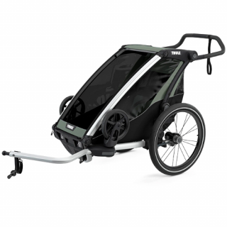 THULE CHARIOT LITE 1-OSOBOWA SPORTOWA I WIELOFUNKCYJNA PRZYCEZEPKA ROWEROWA ZIELONY AGAVE