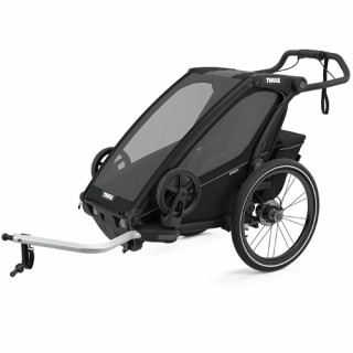 THULE CHARIOT SPORT 1-OSOBOWA SPORTOWA I WIELOFUNKCYJNA PRZYCEZEPKA ROWEROWA AMORTYZOWANA MIDNIGHT CZARNY