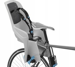 THULE RIDEALONG FOTELIK ROWEROWY DO 22KG UCHWYT UNIWERSALNY Z MECHANIZMEM SZYBKIEGO MONTAŻU LIGHT GREY JASNY SZARY