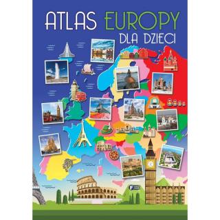 Atlas Europy Dla Dzieci Twarda Oprawa Mapa Europa
