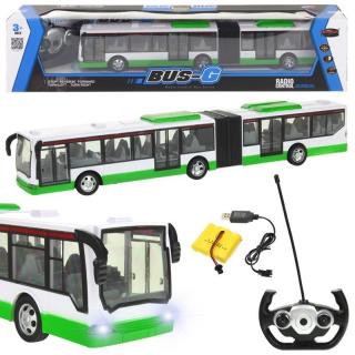 Autobus Przegubowy Zdalnie Sterowany RC zielony