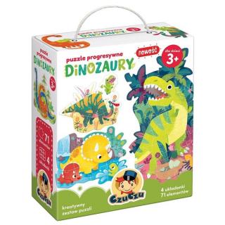 CzuCzu Puzzle Progresywne Dinozaury Zestaw