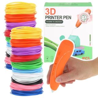 Długopis 3D Pen Zestaw Wkłady 115 Metrów pomarańcz